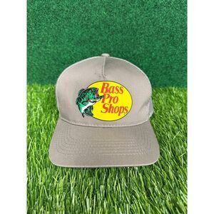 Gray Bass Pro Shops Trucker Mesh Snapback Hat UNISEX